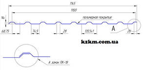 Профнактил покрівельний ПК-18