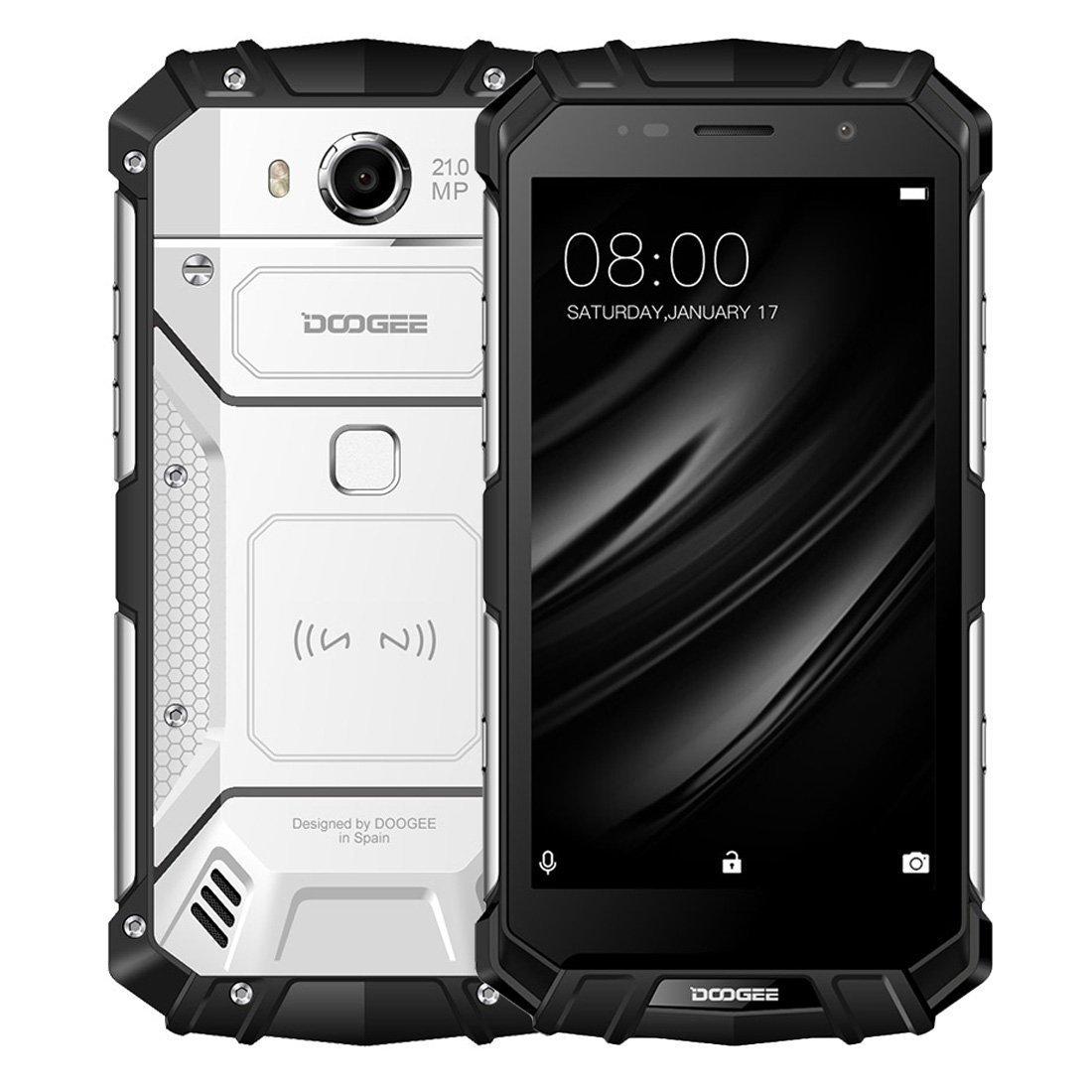 Захищений мобільний телефон DOOGEE S60 pro silver 4+64 GB