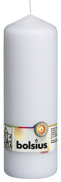 Свічка циліндр біла 20 см (70/200-090Б)
