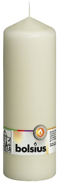 Свічка циліндр кремова 20 см (70/200-011Б 18014)