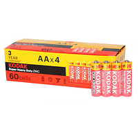 Батарейка KODAK R06 (пальчик) 60шт/уп