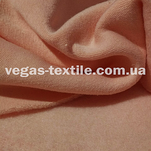 Трикотаж Тринитка з начосом Персиковий Китай