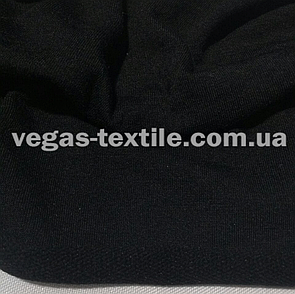 Тканина Двонитка Чорний (футер)