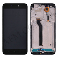 Дисплей (LCD) Xiaomi Redmi 5A чёрный + рамка