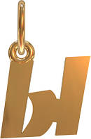 Буква "Ы" - золотая подвеска на браслет 585* пробы