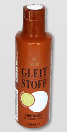 Лубрикант на водній основі з ароматом шоколаду Amor Gleit Stoff Chocolate, 100 мл, фото 1