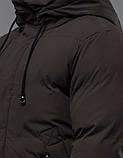 Чоловіча куртка зимова Tiger Force кольору кави з вітро- та водозахисним покриттям, фото 5