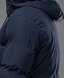 Чоловіча зимова куртка синя плащівка водостійка, фото 5
