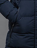Чоловіча зимова куртка синя плащівка водостійка, фото 7