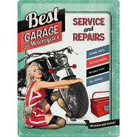Табличка металлическая Best Garage - Grey | Nostalgic-Art 23151
