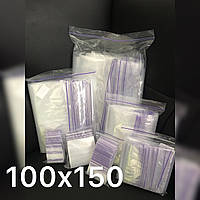 Пакет с застежкой zip lock (зип пакет) 100х150мм, 100шт