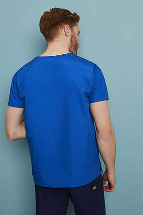 Топ медичний хірургічний чоловічий синій електрик Atteks - 03312, фото 2