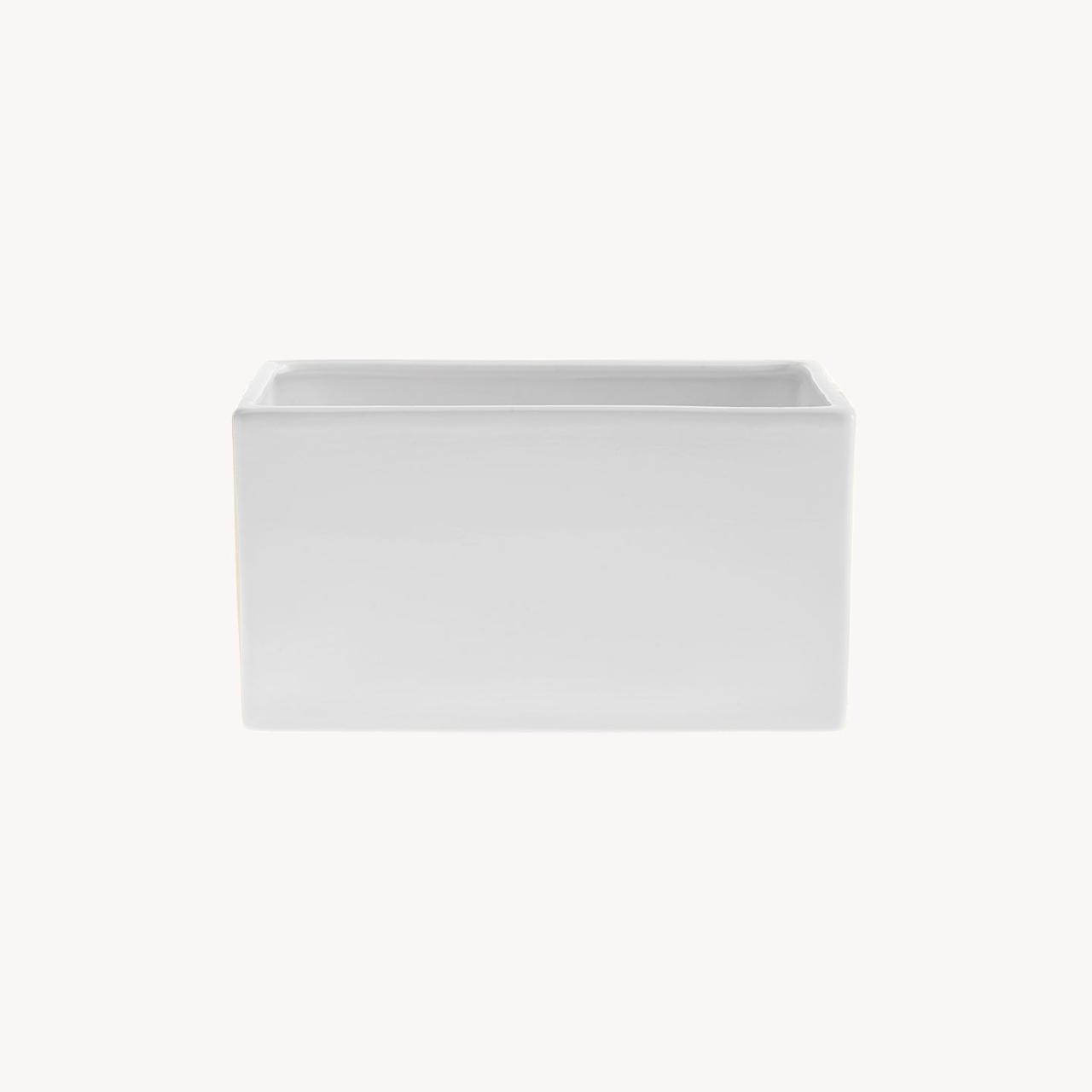 Керамічне кашпо Latina 28х28 см білий Soendgen Keramik, фото 1