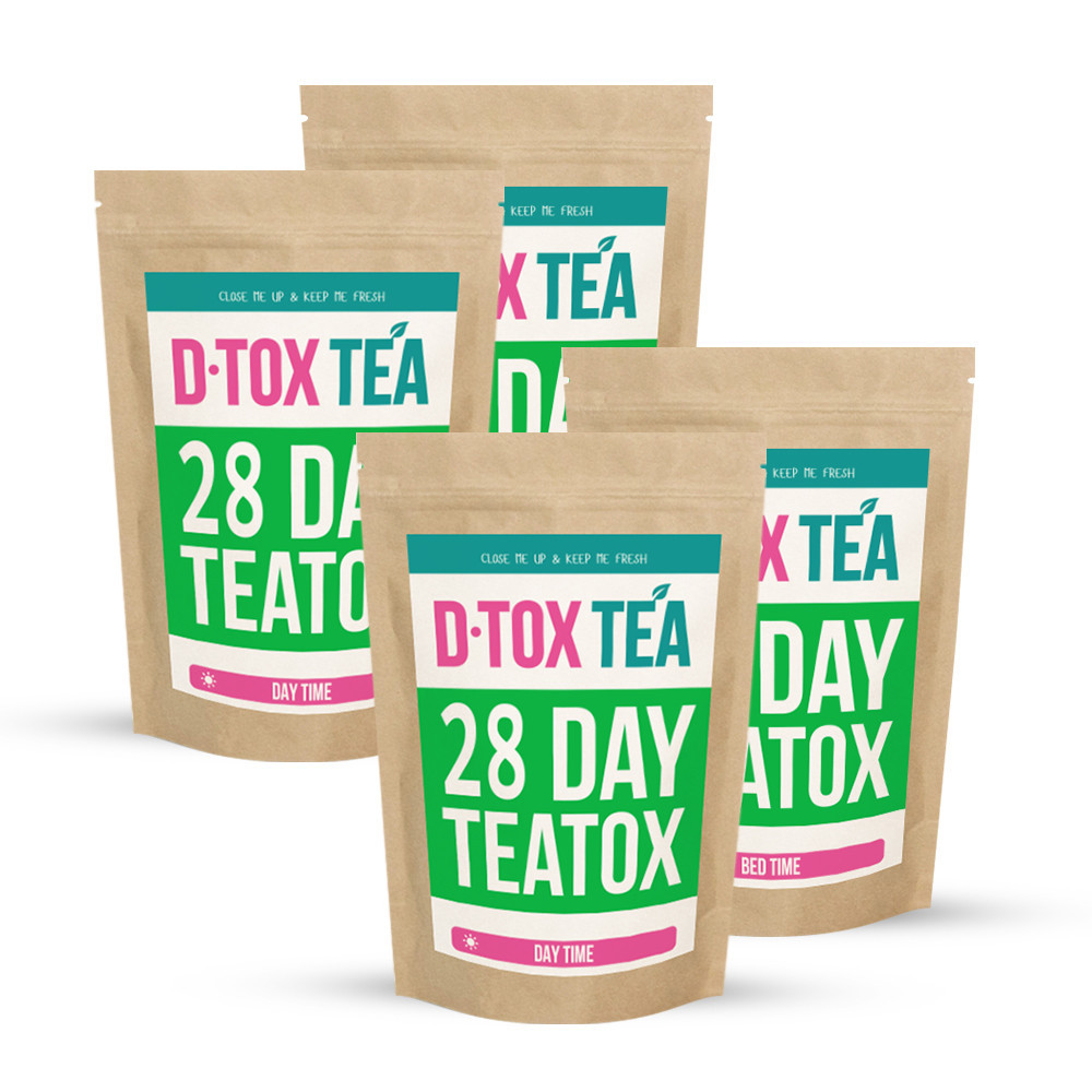 D•TOX TEA-детокс чай для схуднення 56 днів, у подарунок силіконовий заварник