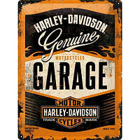 Табличка металлическая Harley-Davidson Garage | Nostalgic-Art 23188