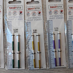 Зйомні укорочені кругові спиці KnitPro SmartStix 3.25