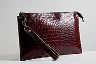 Клатч жіночий шкіряний 01 коричневий 03010206