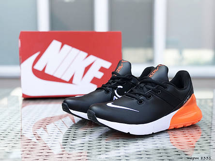 Чоловічі кросівки Nike Air Max 270,чорні з помаранчевим 46р, фото 2