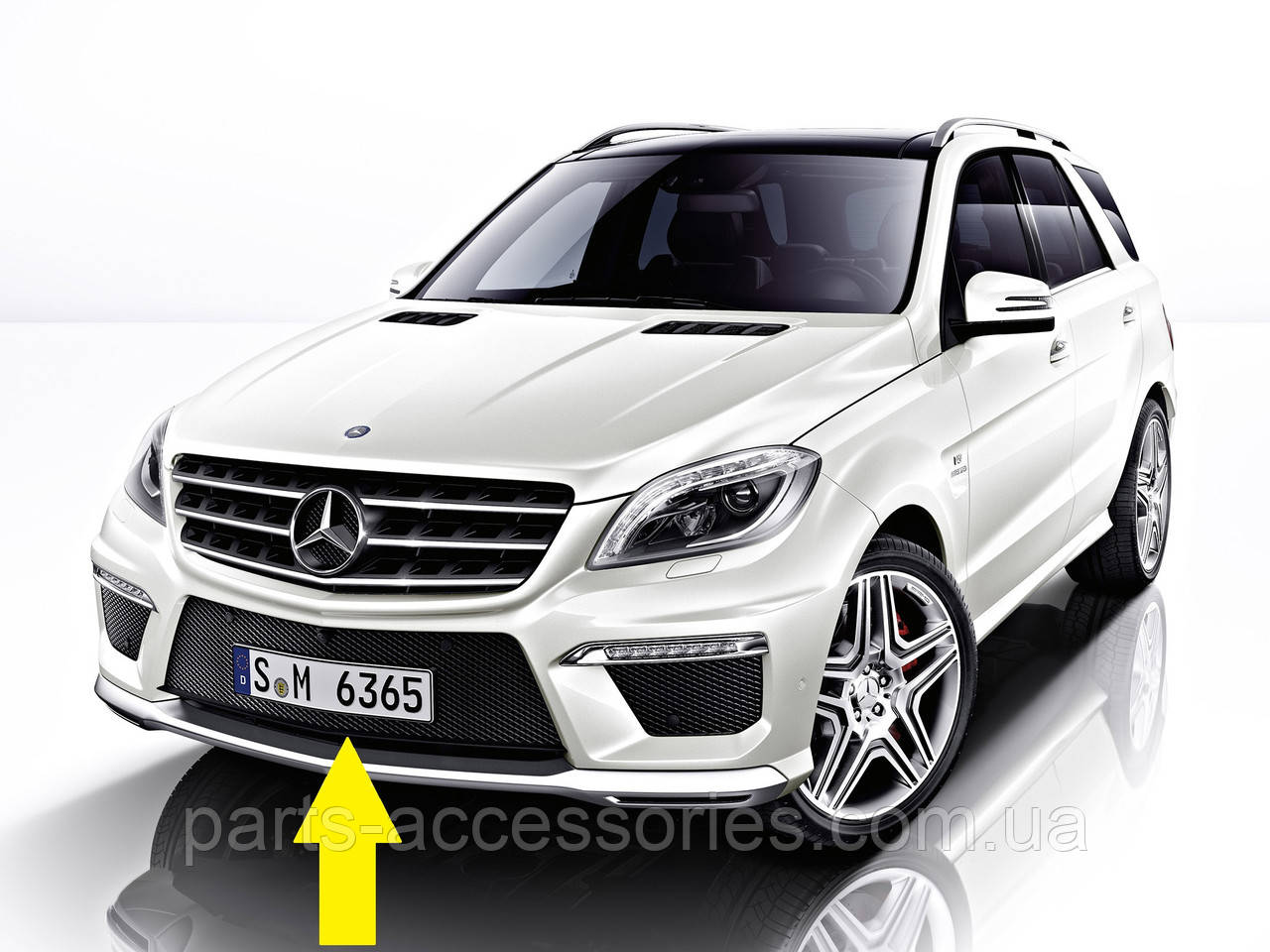 Mercedes ML W166 2012-2015 Центральная Решетка в AMG Бампер Передний ...