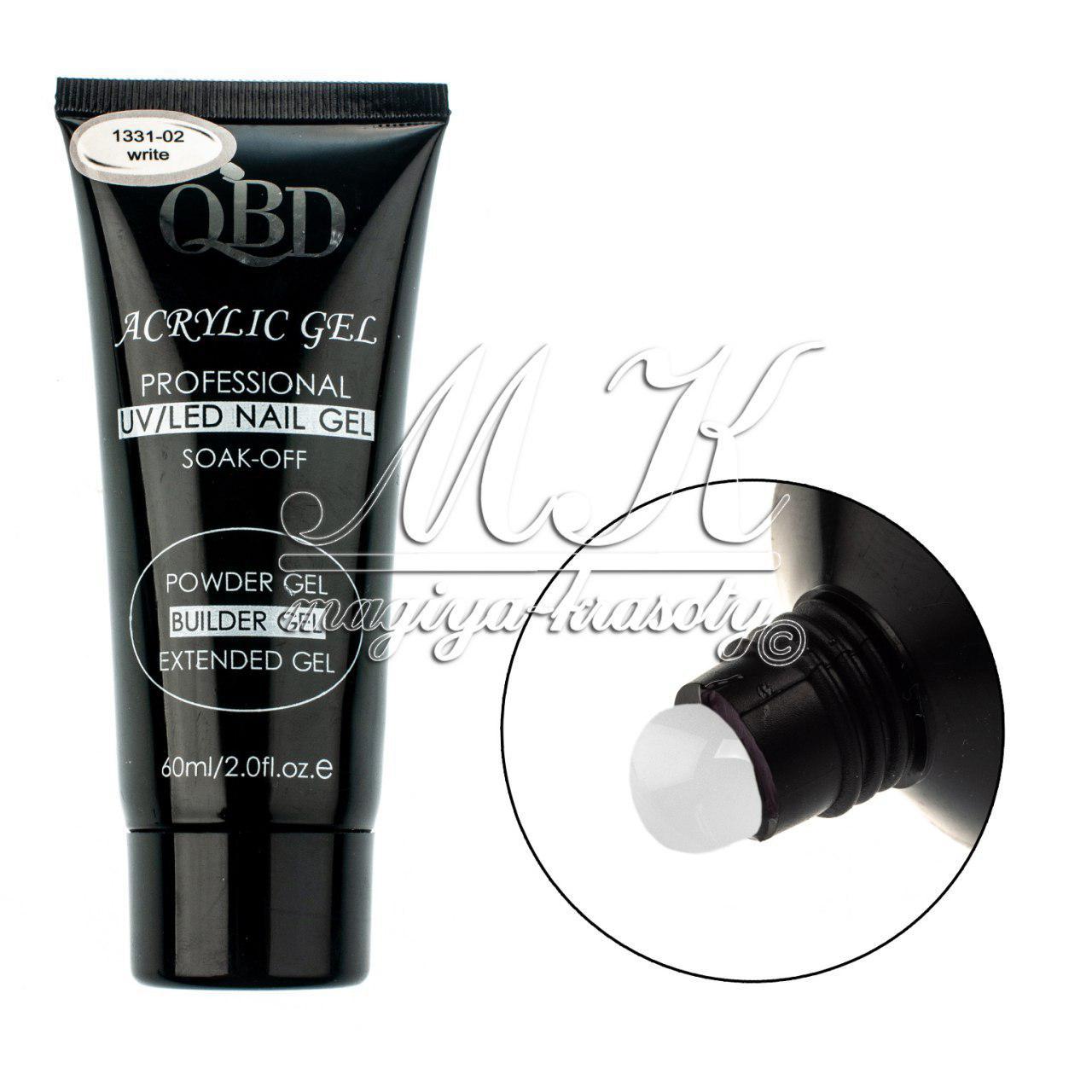 Полигель (акригель) QBD white, 60ml