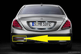 Mercedes S W222 2013-2021 катафот відбивач заднього бампера лівий Новий Оригінал