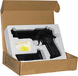 Страйкбольний іграшковий металевий пістолет (Beretta M9/92F) ZM 18 Cyma, фото 5