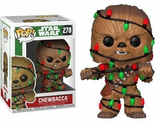 Фігурка Funko Pop Фанко Поп Чубакка святковий Star Wars Зоряні війни Holiday Chewbacca Light 10см SW C 278