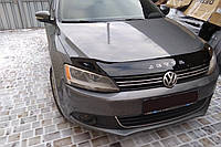 Дефлектор на капот (мухобойки) Volkswagen Jetta VI 2010-