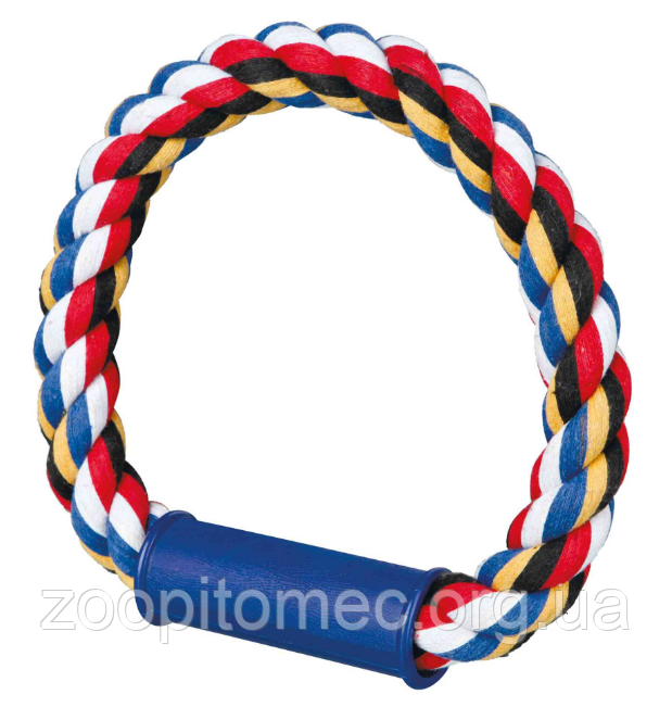 Іграшка для собак канат-кільце Tugger Round Trixie (Туггер круглий Тріксі), 30 см, фото 1