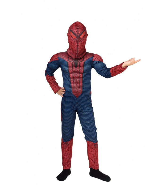 Костюм Людина павук з м'язами комбінезон новорічний карнавальний темний на свято ранок новий рік, фото 1