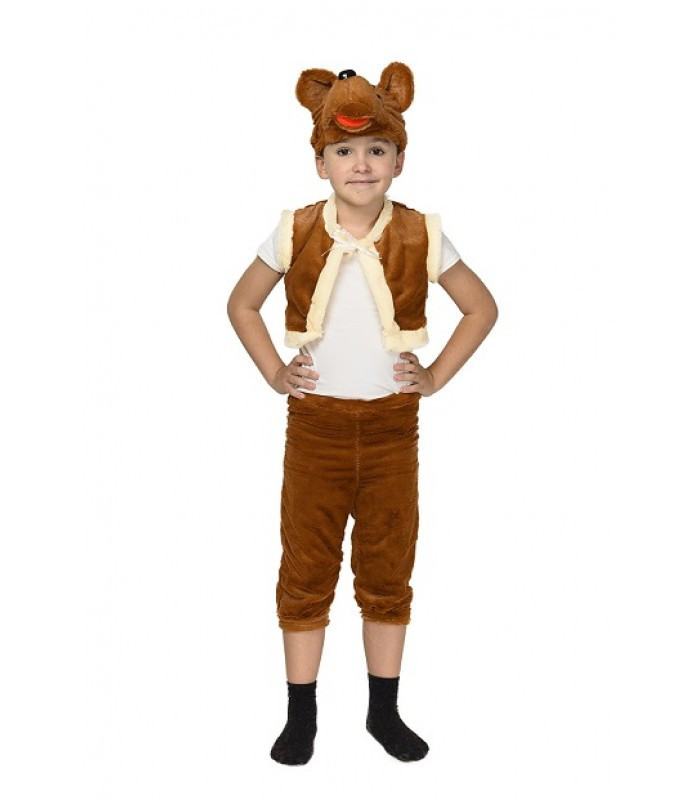Костюм Ведмедя для дітей від 3 до 6 років на виступ, новорічну постановку, фото 1