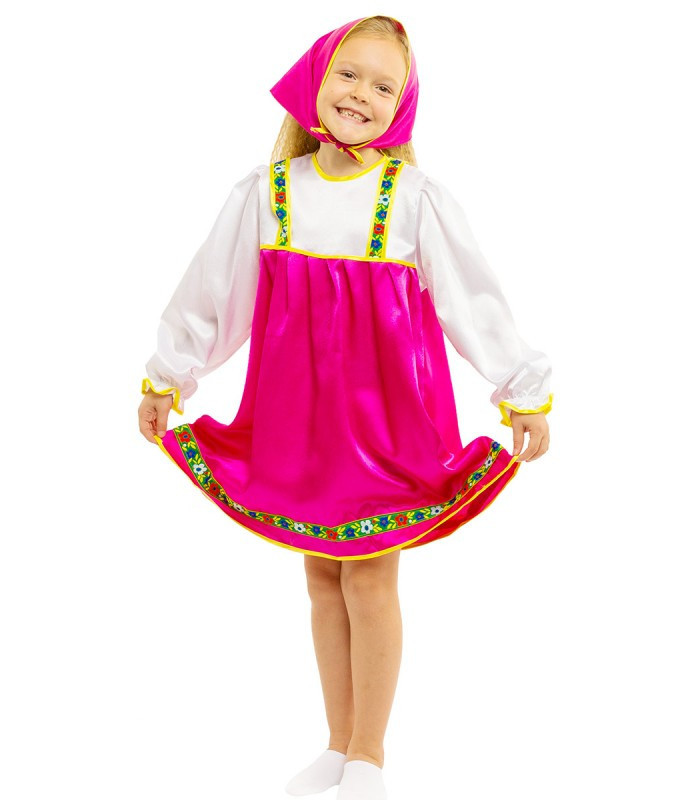 Весела Машенька, Матрьошка костюм для дівчинки на ранок, Новий Рік в садок, школу, фото 1