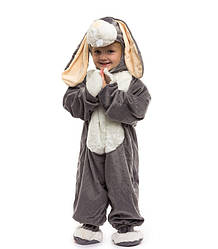 Для малюків маскарадний комбінезон 0.5-2.5 років піжамка для діток сірий Зайчик