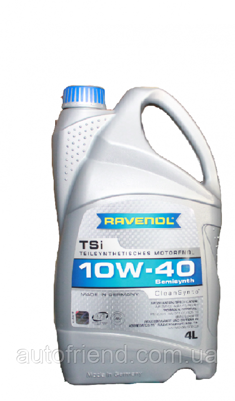 Купить Масло моторное полусинтетика RAVENOL(равенол) TSi SAE 10W-40 4л .