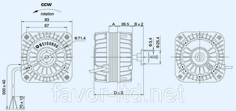 Двигатель обдува YZF 10-20 - фото 2 - id-p113923678