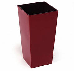 Кашпо для квітів "Финезия", (140*140*260) бордовий