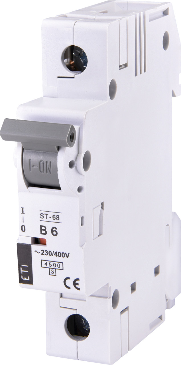 Автоматичний вимикач ETI ST-68 1Р 6A B 4.5 kA (2171312 модульний