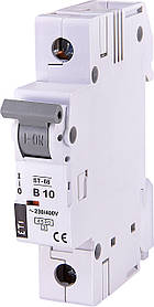 Автоматичний вимикач ETI ST-68 1Р 10A B 4.5 kA (2171314 модульний