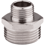Нікельований перехідник ніпель ред 1*1/2 дюйм MIRAYA