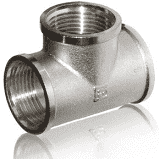 Нікельований трійник 1 дюйм ввв MIRAYA