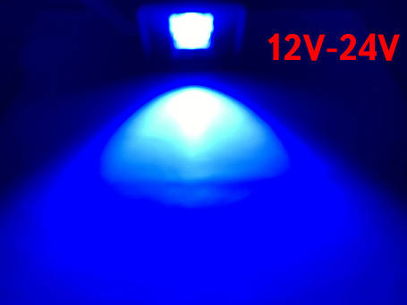 Світлодіодний лінзований прожектор PREMIUM LEON SL-50ВLens 50W 12-24V DC синій IP65 Код.59644, фото 1