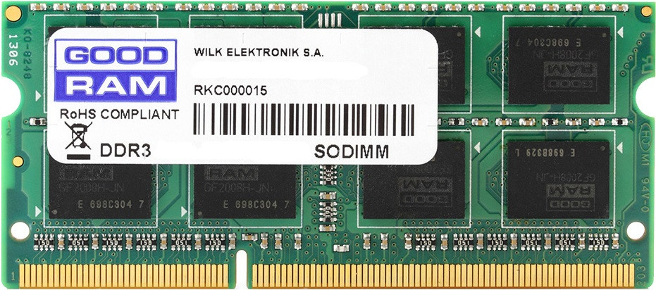 Модуль памяти SO-DIMM DDR3 8GB 1600MHz GoodRam (GR1600S364L11/8G), фото 1