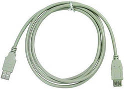 Кабель-подовжувач USB 2.0 — 0.8 м ATcom AM/AF white (3788)