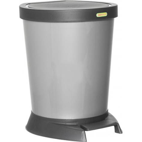 Відро для сміття з педаллю Алеана 18 л (сталь), фото 1
