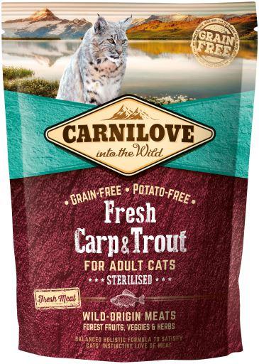 Сухий корм Carnilove Cat Fresh Carp & Trout Sterilised (для стерилізованих кішок, короп+форель)