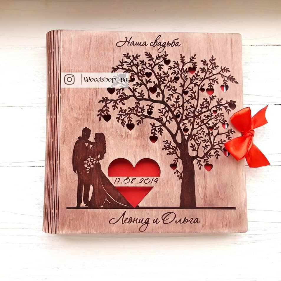 Свадебный Фотоальбом Из Дерева на 100 Фото — Купить Недорого на Bigl.ua ...