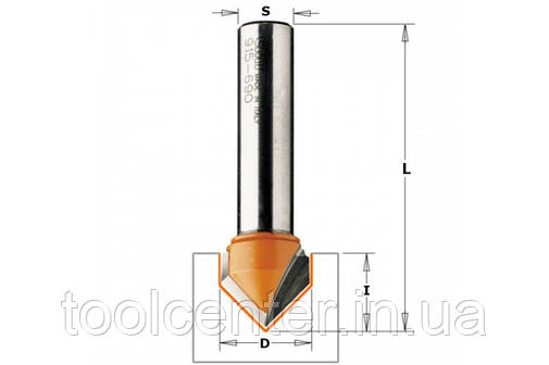 Фреза СМТ 6x8,38.1х8 пазова V-подібна, фото 1
