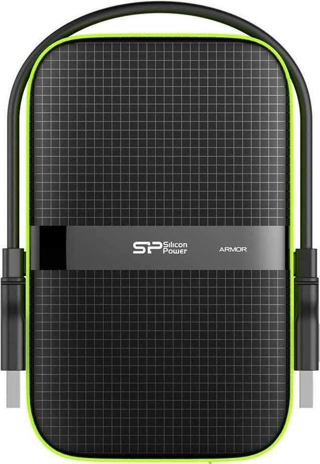 Зовнішній жорсткий диск 4TB Silicon Power Armor A60 2.5" USB 3.1 black (SP040TBPHDA60S3K), фото 1