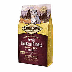 Сухий корм Carnilove Cat Fresh Chicken & Rabbit Gourmand (для дорослих кішок, курка+кролик) 2 кг