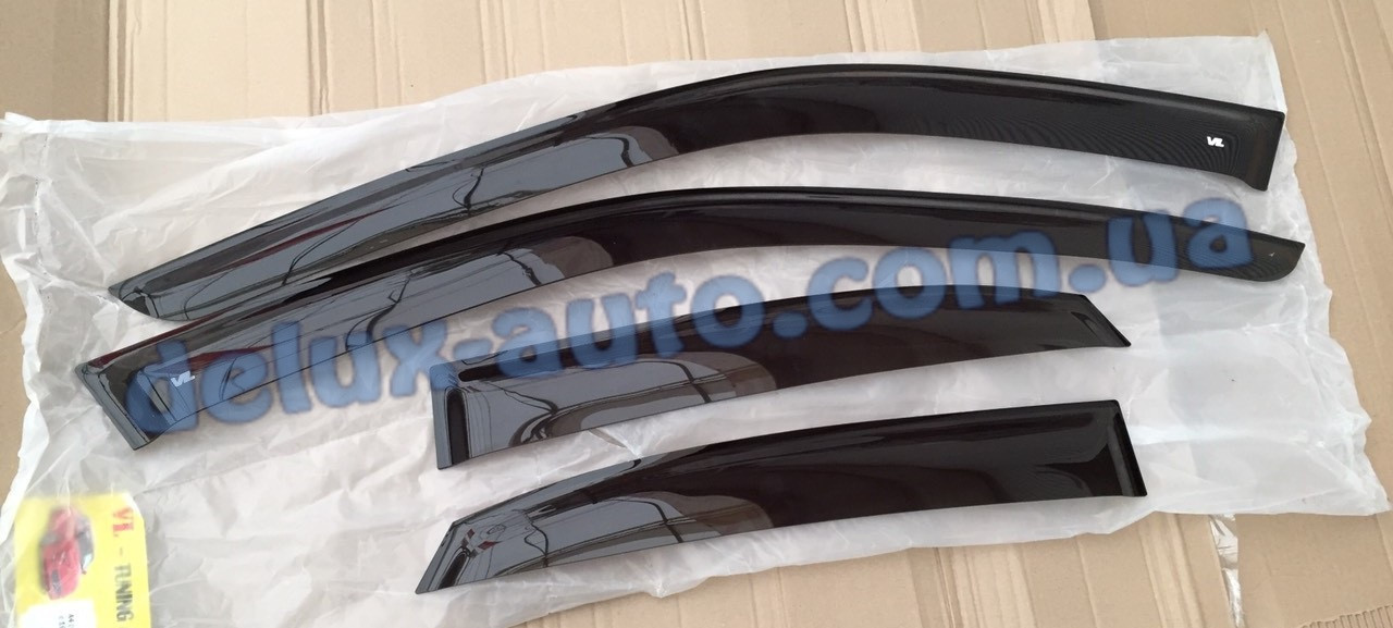 Вітровики VL Tuning на авто Toyota Prius IV 2016 Дефлектори вікон ВЛ для Тойота Пріус 4 з 2016, фото 1